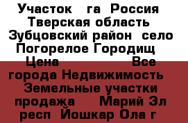 Участок 1 га ,Россия, Тверская область, Зубцовский район, село Погорелое Городищ › Цена ­ 1 500 000 - Все города Недвижимость » Земельные участки продажа   . Марий Эл респ.,Йошкар-Ола г.